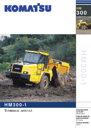 आर्टिकुलेटेड डंप ट्रक Komatsu HM300-1