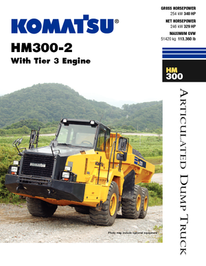 आर्टिकुलेटेड डंप ट्रक Komatsu HM300-2