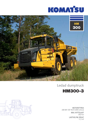 आर्टिकुलेटेड डंप ट्रक Komatsu HM300-3