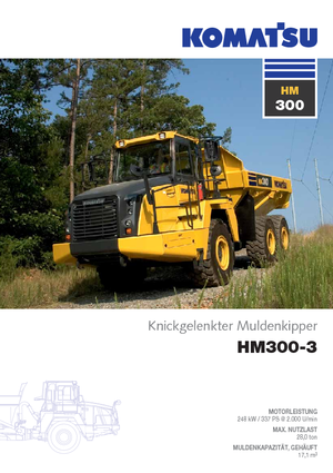 आर्टिकुलेटेड डंप ट्रक Komatsu HM300-3