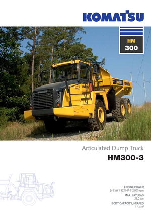 आर्टिकुलेटेड डंप ट्रक Komatsu HM300-3