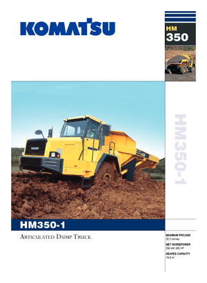 आर्टिकुलेटेड डंप ट्रक Komatsu HM350-1