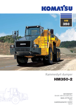 आर्टिकुलेटेड डंप ट्रक Komatsu HM350-2