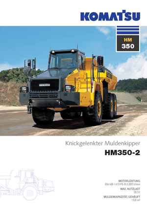 आर्टिकुलेटेड डंप ट्रक Komatsu HM350-2