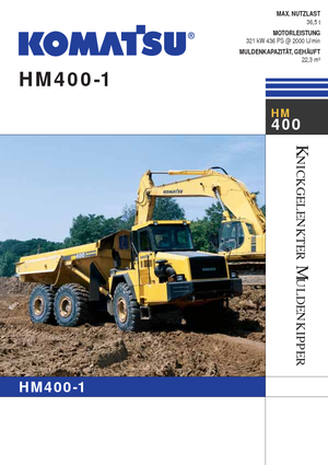 आर्टिकुलेटेड डंप ट्रक Komatsu HM400-1