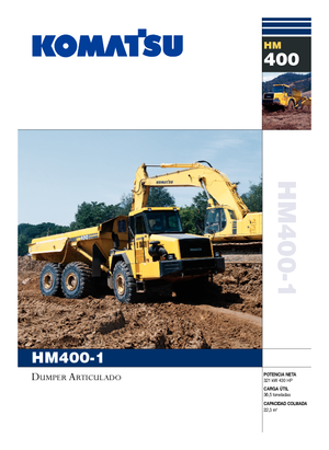 आर्टिकुलेटेड डंप ट्रक Komatsu HM400-1