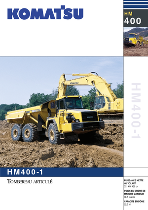 आर्टिकुलेटेड डंप ट्रक Komatsu HM400-1