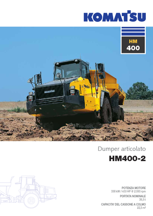 आर्टिकुलेटेड डंप ट्रक Komatsu HM400-2
