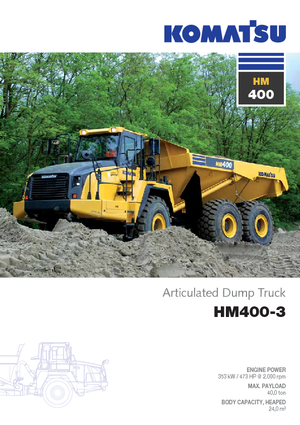आर्टिकुलेटेड डंप ट्रक Komatsu HM400-3
