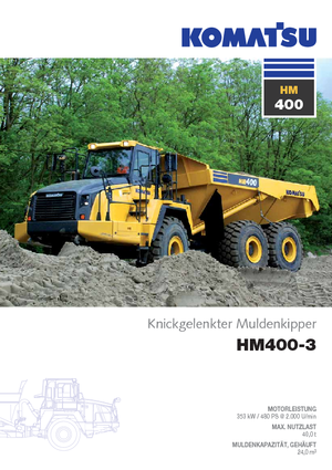 आर्टिकुलेटेड डंप ट्रक Komatsu HM400-3
