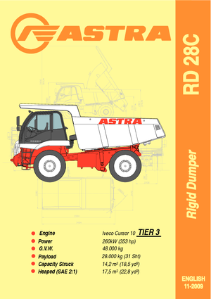 रिजिड डंप ट्रक Astra RD 28 C