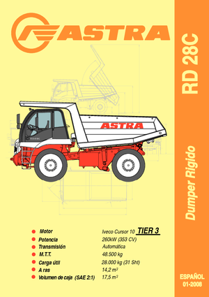 रिजिड डंप ट्रक Astra RD 28 C