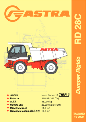 रिजिड डंप ट्रक Astra RD 28 C