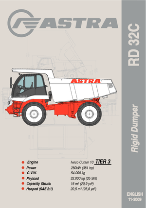 रिजिड डंप ट्रक Astra RD 32 C