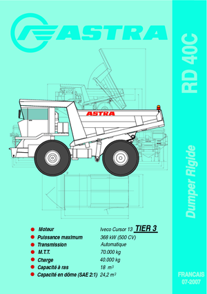 रिजिड डंप ट्रक Astra RD 40 C