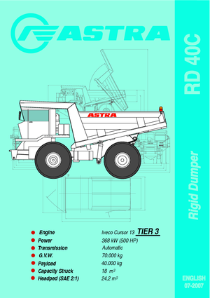 रिजिड डंप ट्रक Astra RD 40 C