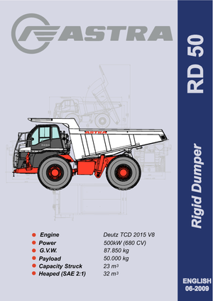 रिजिड डंप ट्रक Astra RD 50