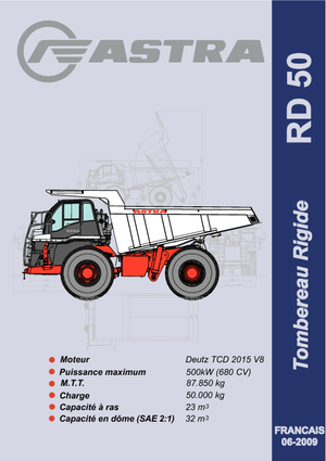 रिजिड डंप ट्रक Astra RD 50