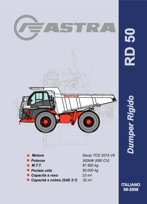 रिजिड डंप ट्रक Astra RD 50