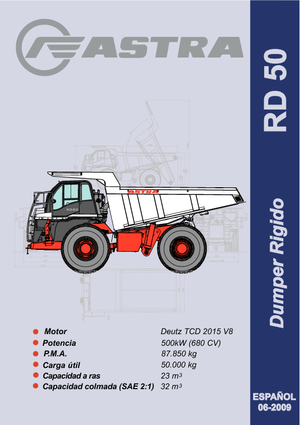रिजिड डंप ट्रक Astra RD 50