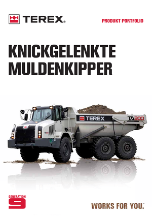 आर्टिकुलेटेड डंप ट्रक Terex TA 300