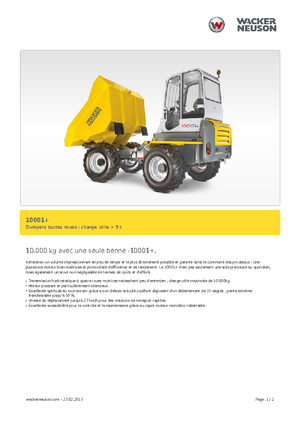 व्हील डंपर Neuson 10001