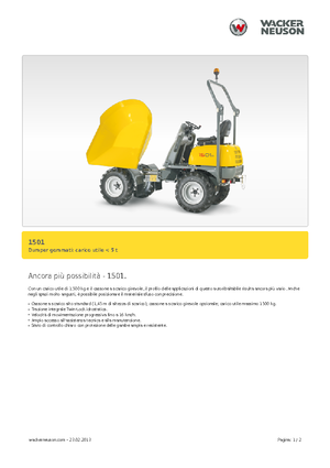 व्हील डंपर Neuson 1501