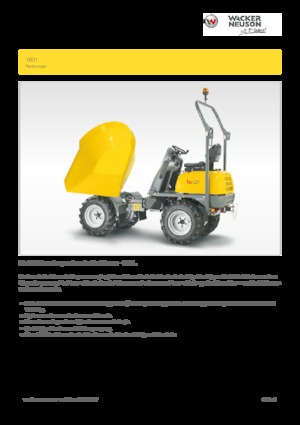 व्हील डंपर Wacker Neuson 1601