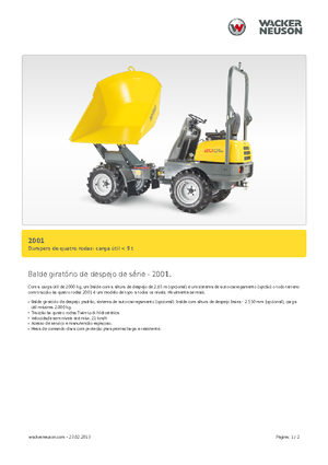 व्हील डंपर Neuson 2001