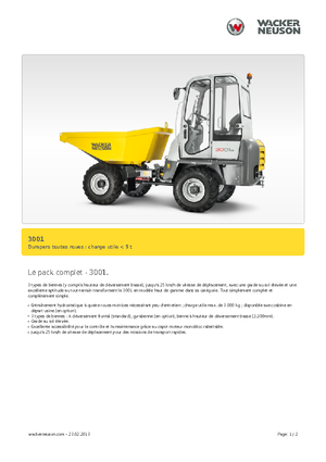 व्हील डंपर Neuson 3001