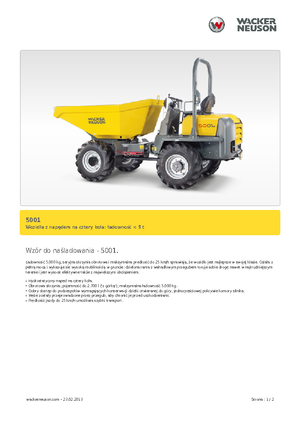 व्हील डंपर Neuson 5001
