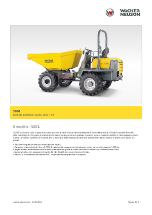 व्हील डंपर Neuson 5001