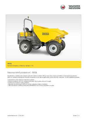व्हील डंपर Neuson 9001