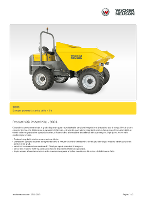 व्हील डंपर Neuson 9001
