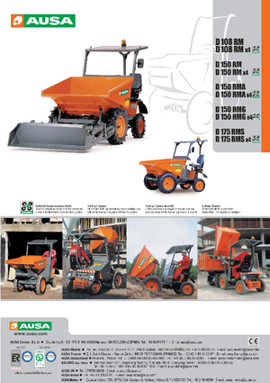 व्हील डंपर Ausa D 150 RMG PLUS