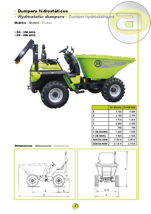 व्हील डंपर Agrimac DH 400 AHG