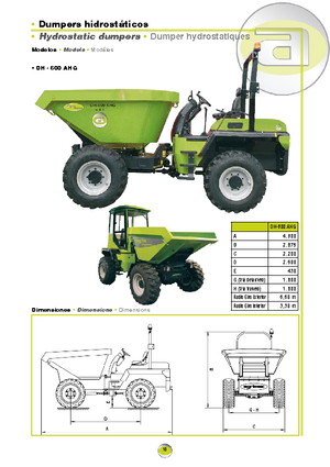 व्हील डंपर Agrimac DH 600 AHG