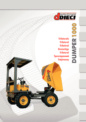 व्हील डंपर Dieci DP 1000 Trilateral