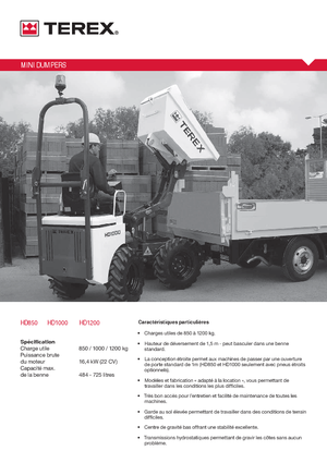 व्हील डंपर Terex HD 1000