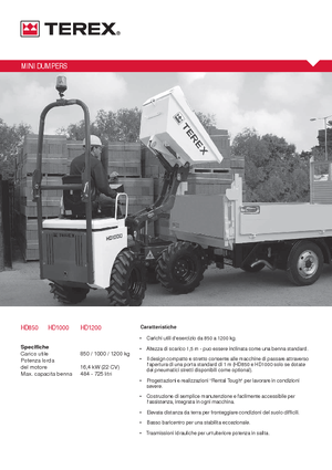 व्हील डंपर Terex HD 850