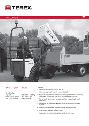 व्हील डंपर Terex HD 850