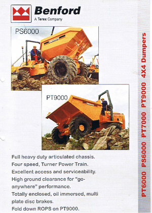 व्हील डंपर Benford PT 6000