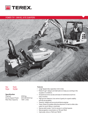 व्हील डंपर Terex TA2S