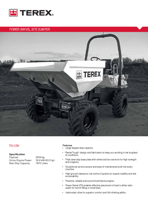 व्हील डंपर Terex TA 3.5 SH