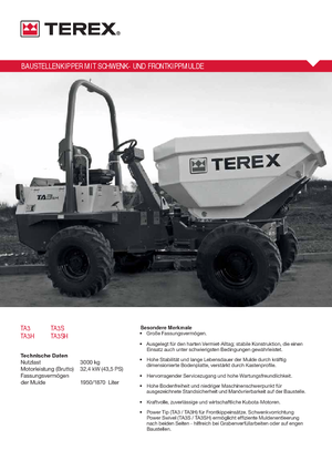व्हील डंपर Terex TA 3