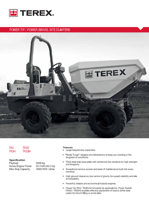 व्हील डंपर Terex TA 3
