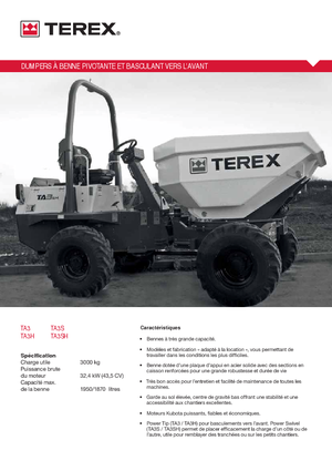 व्हील डंपर Terex TA 3