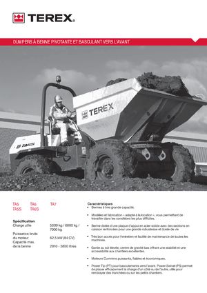 व्हील डंपर Terex TA 5