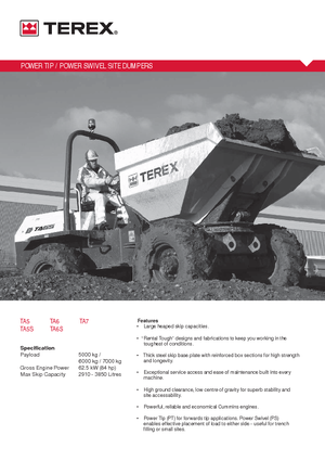 व्हील डंपर Terex TA 5