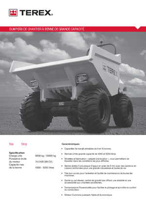 व्हील डंपर Terex TA 9